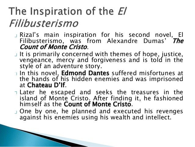 the count of monte cristo influenced rizal the count of monte cristo reaction paper tagalog